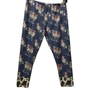 Wear Watt Fun Yoga Leggings,Cow Print